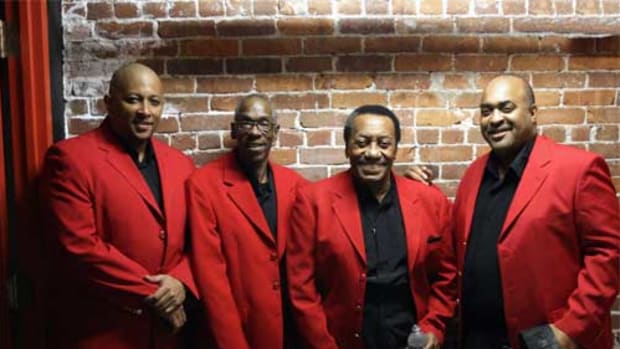 Still making beautiful music are (from left) Leon Weaver, Pee Wee Smith, Maurice Williams and Ron Henderson Jr. Photo courtesy Randy Barker 