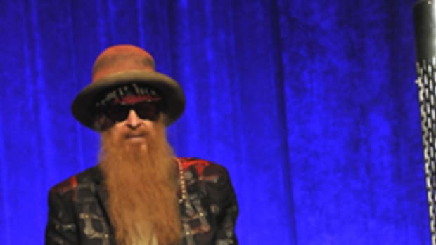 Billy Gibbons on the Grooves & Gravy Tour with ZZ Top, performing on March 10, 2015 at the Bergen PAC in Englewood, New Jersey. Photo by Frank White. 