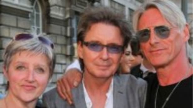 Nicky Weller, pictured at left with The Jam’s Bruce Foxton (center) and Paul Weller (right), is one of the co-curators of The Jam: About The Young Idea, an exhibition on the band that is currently on at Somerset House in London. (Photo by Dean Fardell for Nicetime Productions)