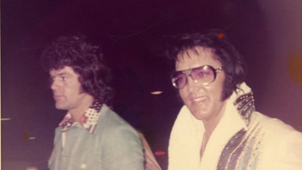 Jerry Schilling with Elvis. Photo courtesy of Jerry Schilling