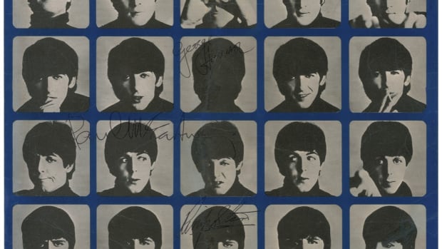 Beatles A Hard Days Night autographed cover