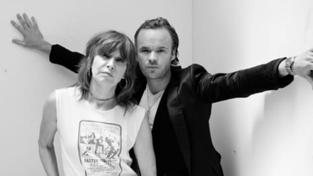 Chrissie Hynde and JP Jones. Photo courtesy of JP, Chrissie and The Fairground Boys