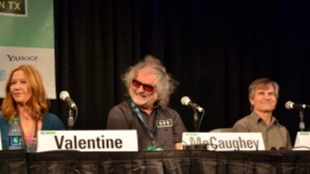 From left: Kathy Valentine, Scott McCaughey and Chris Stamey during the "Lowe Common Denominator" panel March 13 at SXSW. (Photo by Chris M. Junior)