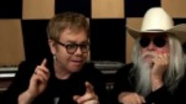 Elton John (left) and Leon Russell (photo by Joseph Guay)