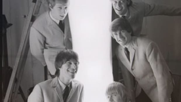 A 1965 photograph of the Yardbirds by Philip Kamin. Photo courtesy of Backstage Auctions