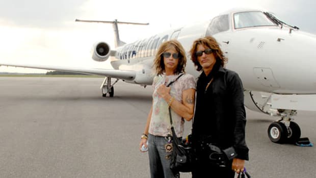 Steven Tyler (WITH JOE PERRY): “I’m still in Aerosmith, so the circus is still in town.” Photo courtesy Ross Halfin/MSOPR