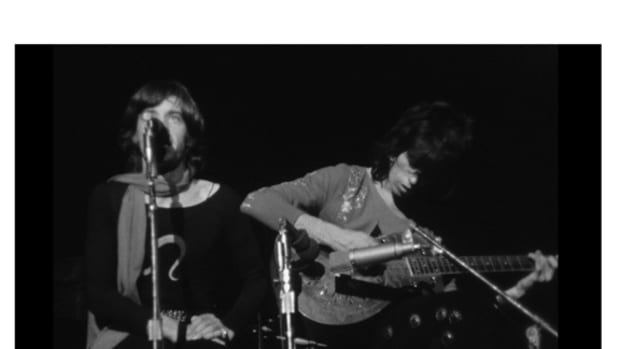 Mick Jagger and Keith Richards in an ABKCO press photo for Ya-Ya's