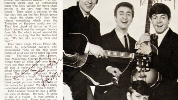 A 1963 program signed by all The Beatles from the collection of Walter O’Brien