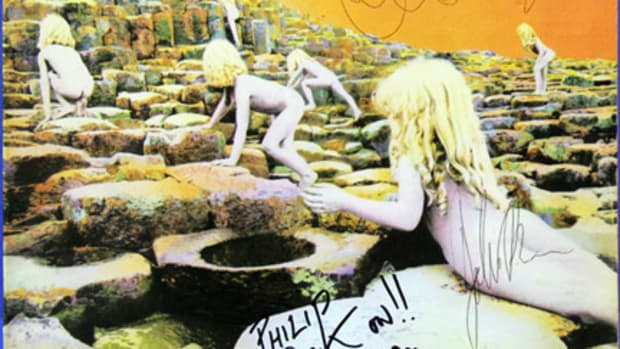 Led Zeppelin signed Houses of the Holy Album
