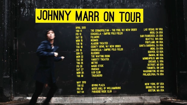 Johnny Marr will be touring the United States in April and early May in support of his new album, The Messenger.