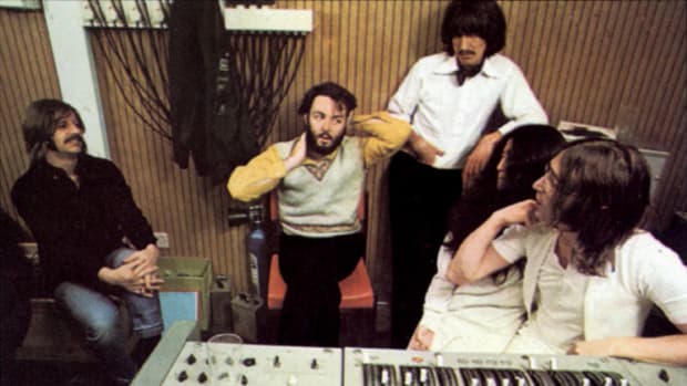  Beatles in the studio, January 1969. © Apple Corps Ltd.
