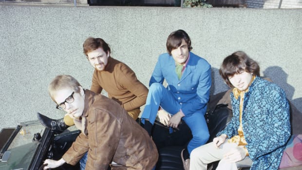  Vanilla Fudge posed in an open top car by Alster Lake, Hamburg, Germany in 1968 (Photo by Gunter Zint/K & K Ulf Kruger OHG/Redferns)