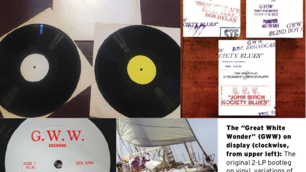  Photos Courtesy of Ken Douglas & Facebook page ‘Great White Wonders: Studies of the early TMOQ Dylan Bootleg Records.’