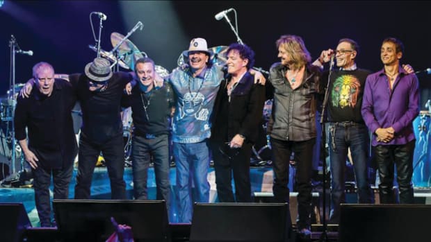 Santana in concert 2016. Publicity photo.