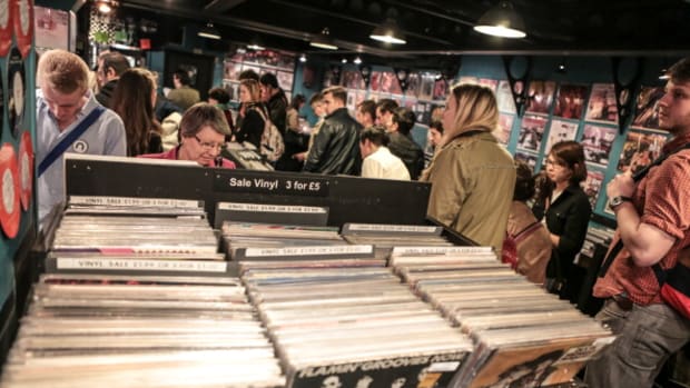 General view inside Sister Ray Store on Record Store Day in Berwick Street on April 20, 2013 in London, England. (Photo by Christie Goodwin/Redferns via Getty Images)