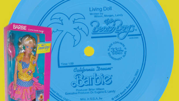 Eva-Tone's 1987 Living Doll flexidisc by Brian Wilson of The Beach Boys