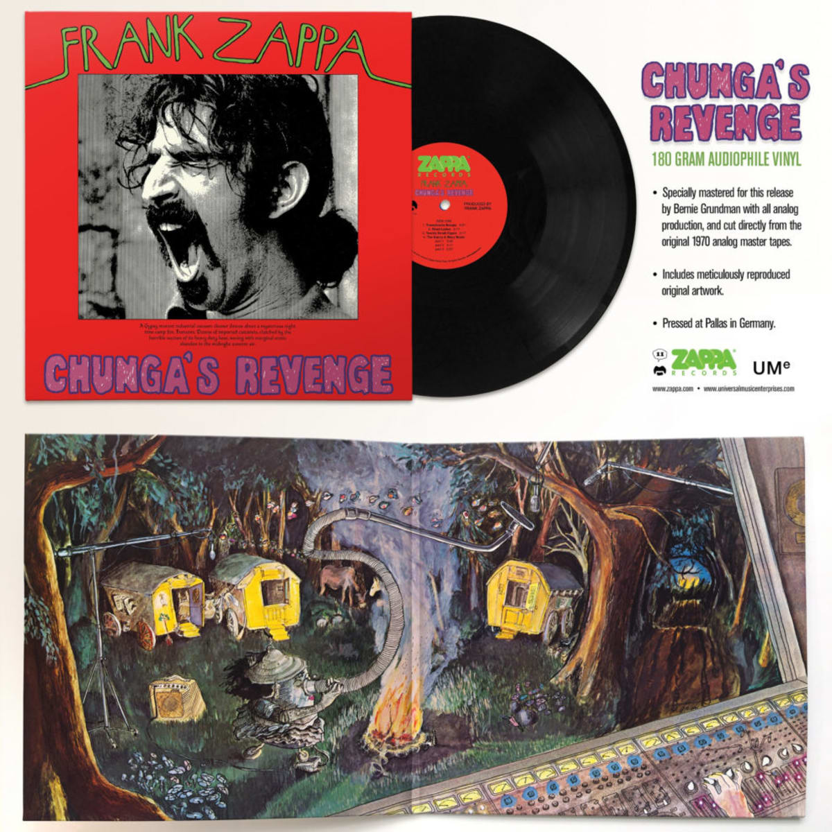 Frank Zappa - Chunga's Revenge, German Pallas Audiophile Vinyl LP Frank Zappa - Chunga's Revenge, German Pallas Audiophile Vinyl LP