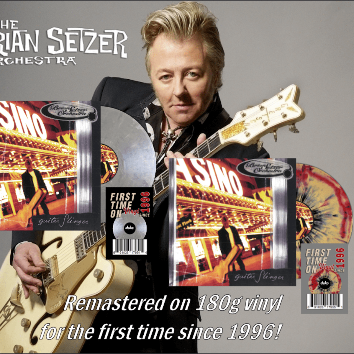 The Brian Setzer Orchestra's 'Guitar Slinger' album back on