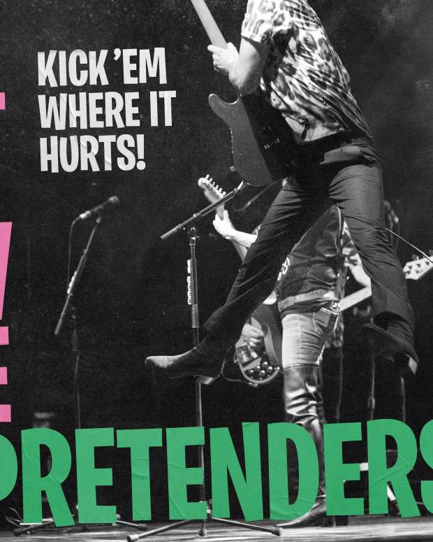 Pretendenders -- KIck 'Em Where It Hurts album cover art