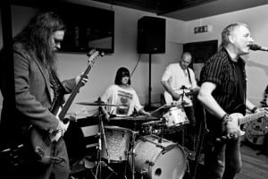 The Glasgow-based quartet The Scimitars have a sound that is reminiscent of the best UK-based blues/rock bands of the late 1960s and early 1970s. (Photo by Ashley Baxter, www.iamashley.co.uk.)