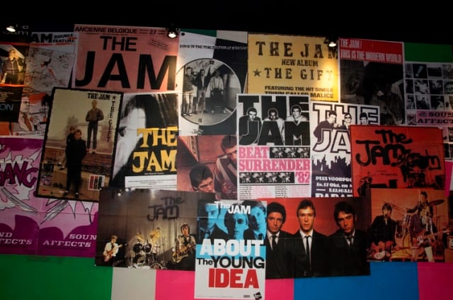 A wall of posters featured at the exhibition is shown here. (Photo by Dean Fardell for Nicetime Productions)