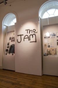 The Jam graffiti wall that is a featured part of the exhibition at London’s Somerset House and a popular spot for photos by exhibition attendees is pictured here. (Photo by Dean Fardell for Nicetime Productions)