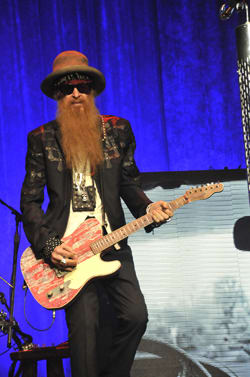Billy Gibbons on the Grooves & Gravy Tour with ZZ Top, performing on March 10, 2015 at the Bergen PAC in Englewood, New Jersey. Photo by Frank White.