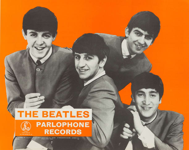 Beatles Parlophone promo poster