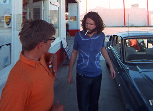 THE FOOTAGE of “HWY” becomes the spirit of Jim Morrison, wandering. Photo courtesy Rhino/Paul Ferrara