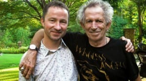 Paul Sexton (pictured above at left with Keith Richards) interviewed Richards at his Connecticut home for the stellar BBC Radio 2 special At Home with Keith Richards.