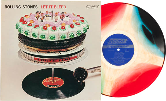 Rolling Stones Let It Bleed rare multicolored pressing