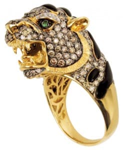 THIS ‘MR. TIGER’ ring, which brought $27,354 at auction, was owned and worn by Elvis Presley. Photos courtesy of Gotta Have It!