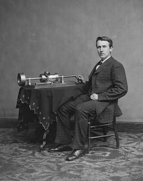 Thomas Edison phonograph 1878