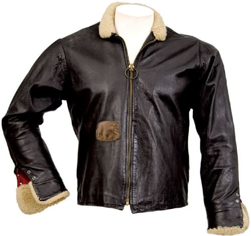Black leather bomber jacket Keith Richards wore for the Rolling Stones’ album cover of “High Tides and Green Grass.”