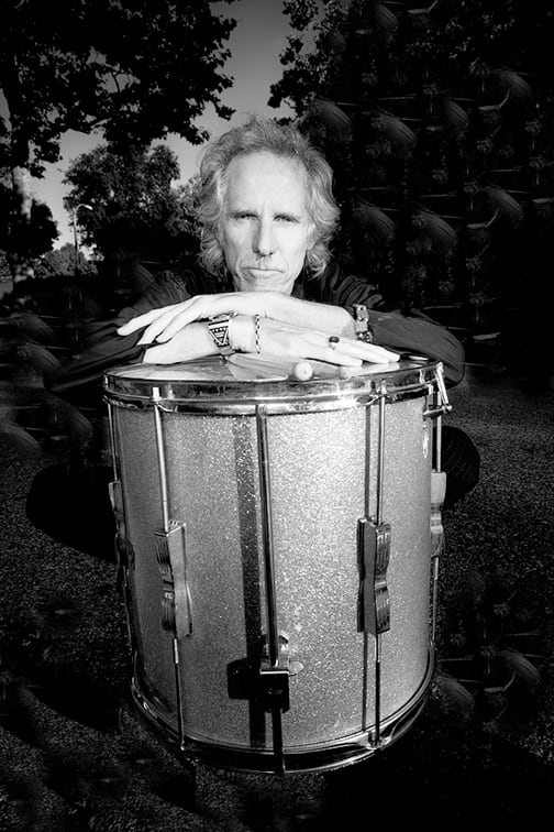 In addition to his drum work, John Densmore has authored a pair of books about The Doors and has become very involved in Record Store Day events each April. Photo courtesy johndensmore.com