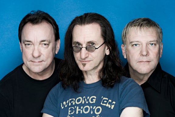 Rush Neil Peart Geddy Lee and Alex Lifeson by Andrew MacNaughtan