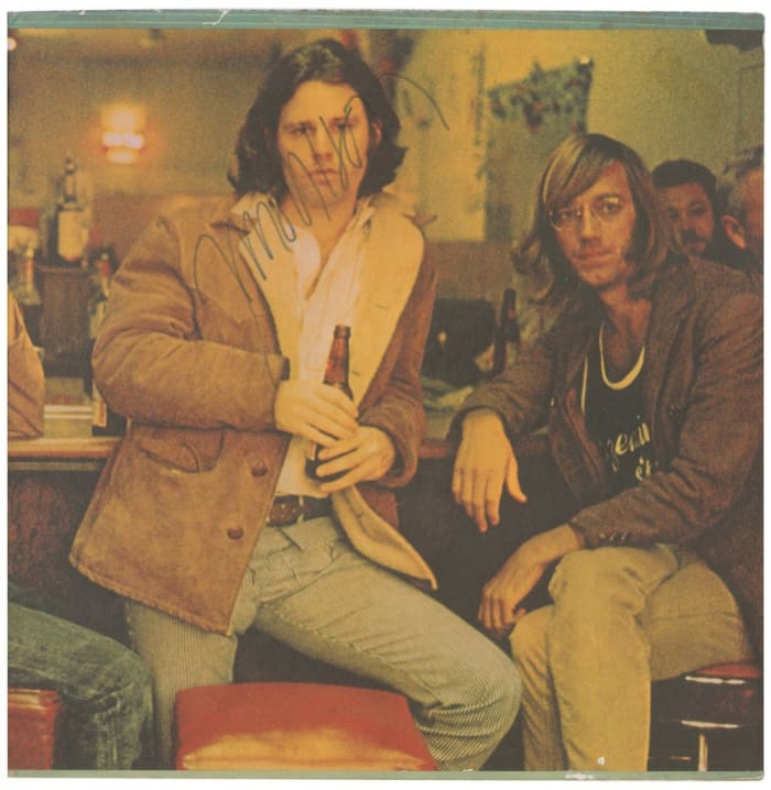 Jim Morrison signed Morrison Hotel album