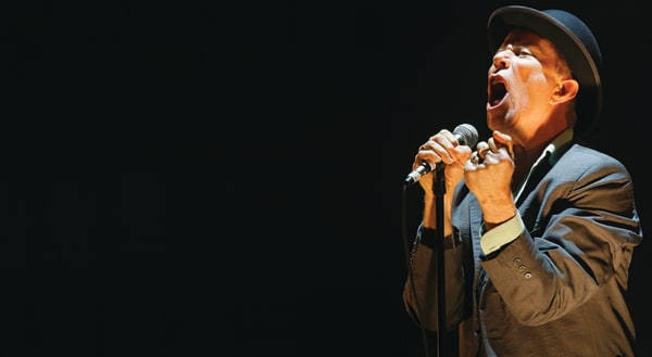 Tom Waits performs
