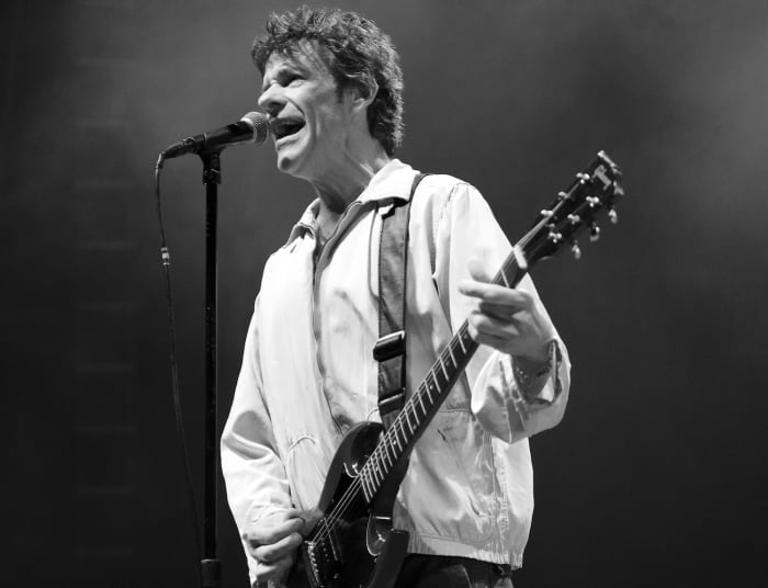 Replacements leader Paul Westerberg in action early on during the band's May 9 show in Philadelphia. (Photo by Chris M. Junior)