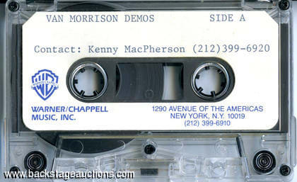 Van Morrison demo tape auction