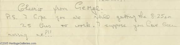George Harrison penned letter from Hamburg
