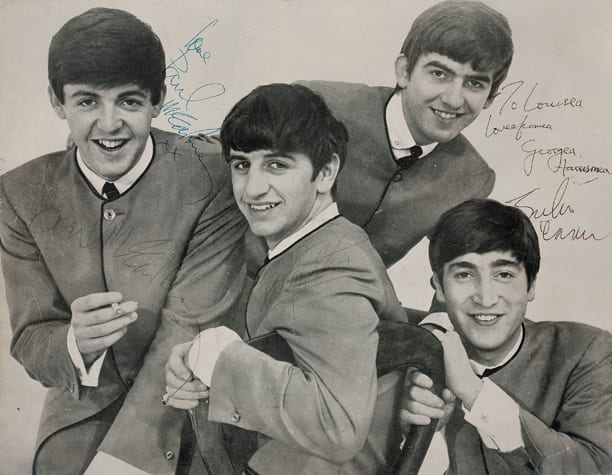 Beatles Band Signed Promo Photo