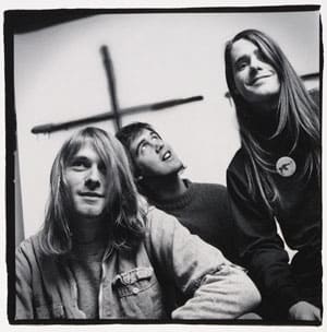 Back in the days of ‘Bleach,’ it was Chad Channing (far right) behind the drum kit for Nirvana, along with frontman Kurt Cobain and bassist Krist Novoselic. Courtesy Sub Pop Records