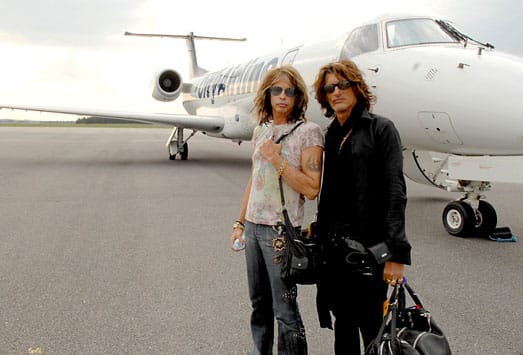 Steven Tyler (WITH JOE PERRY): “I’m still in Aerosmith, so the circus is still in town.” Photo courtesy Ross Halfin/MSOPR