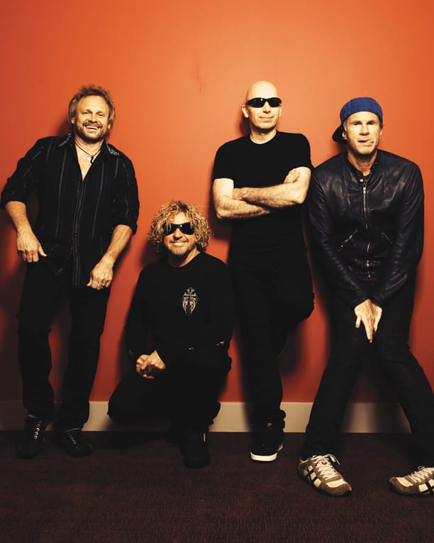 Chickenfoot photo of Michael Anthony, Sammy Hagar, Joe Satriani and Chad Smith by Le-Anne Mueller