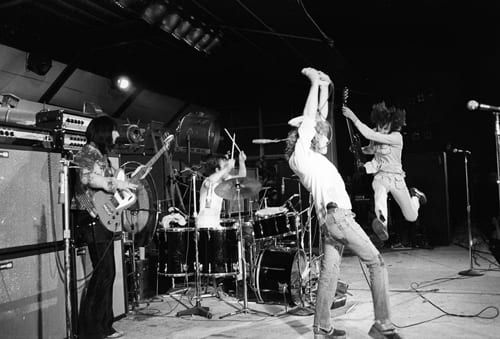 PERFECT FOR FRAMING: Photographer Joe Sia captured this shot of The Who as headliners of the one-day festival called Goodbye Summer, which was held at London’s Oval Cricket Grounds on Sept. 18, 1971. The festival was organized to raise money and awareness of the famine taking place in Bangladesh at the time. At Wolfgang’s Vault, an 11-by-14-inch print goes for $250, a 16-by-20 print is $350 and the 20-by-24 limited edition print is $500.