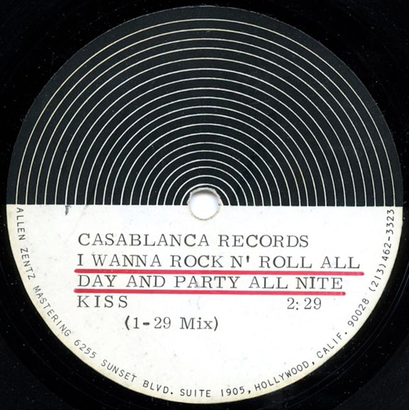 KISS Rock and Roll acetate