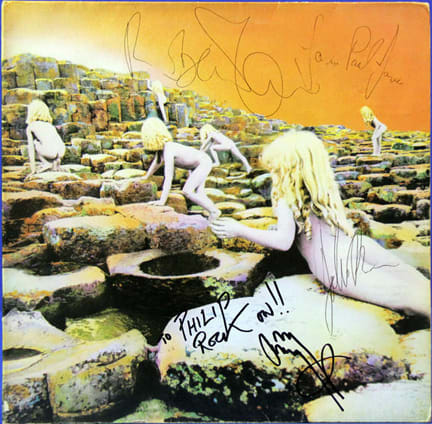 Led Zeppelin signed Houses of the Holy Album