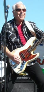 Revere bassist Phil “Fang” Volk.. “We were musicians first,” states Volk. “We just decided to wear Revolutionary War outfits and capitalize on Paul Revere’s name.”