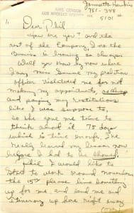 A 200 word 5" by 8" letter, handwritten in pencil, was composed while Etta James was in the Los Angeles County Jail (the Sybil Brand Institute). Courtesy of Backstage Auctions.